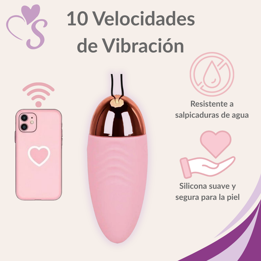 Vibrador bullet huevito con app SensaLove