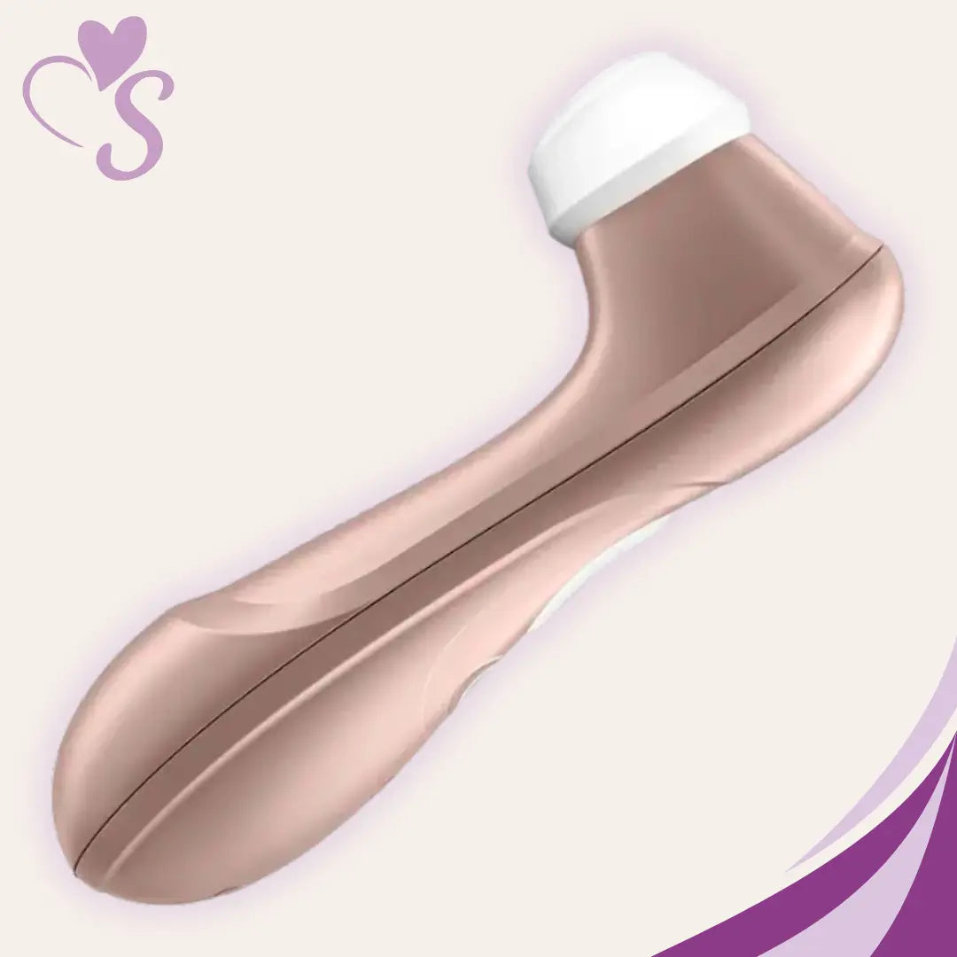 Satisfyer Pro 2 color oro rosado vista lateral completa