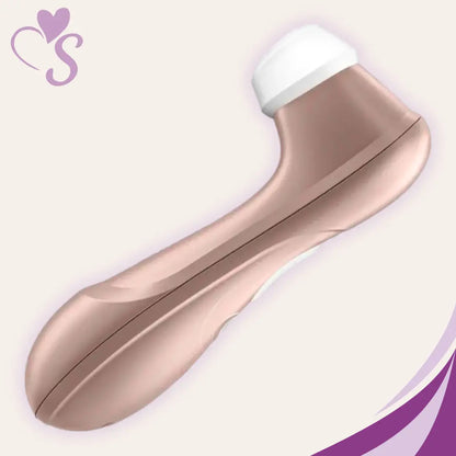 Satisfyer Pro 2 color oro rosado vista lateral completa