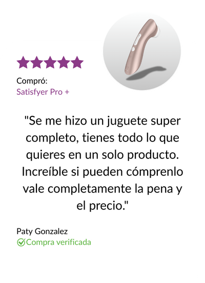 Testimonio positivo Satisfyer Pro 2 + plus
