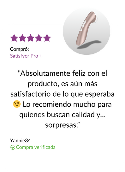 Testimonio positivo Satisfyer Pro 2 + plus